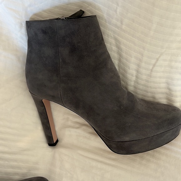 Prada Grey Suede Ankle Boot - Picture 5 of 6